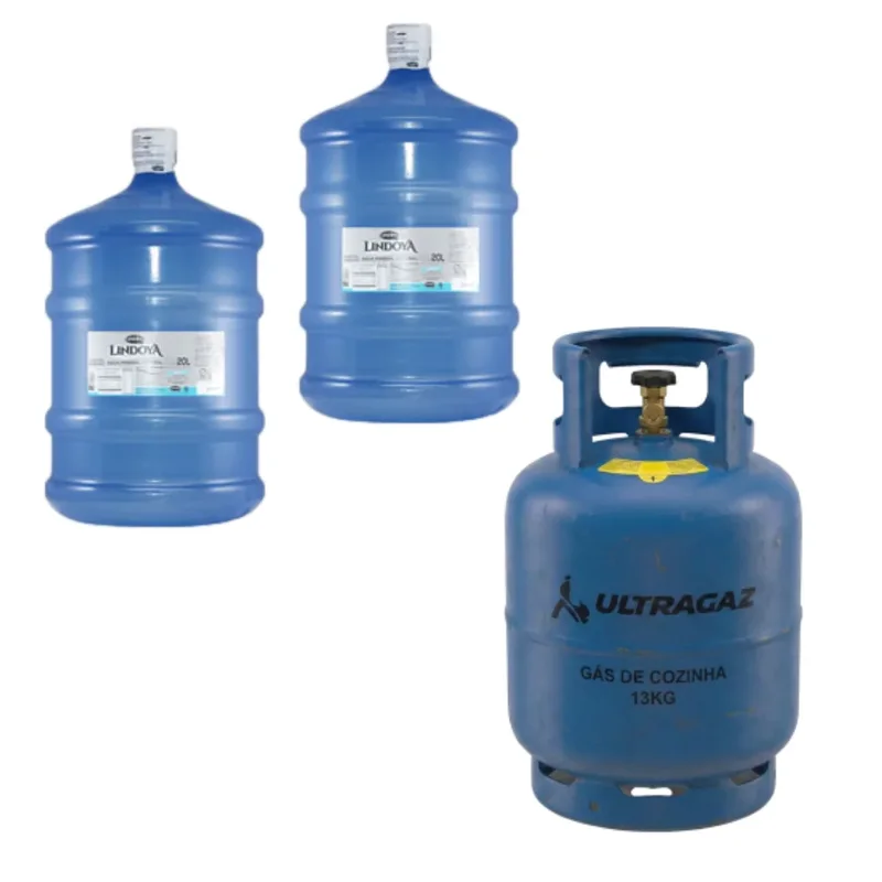 Combo Família: 1 Gás + 2 Águas — Ultragaz + Puríssima